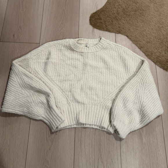 Pilcro Sweaters - Pilcro Cream Crew Neck Sweater